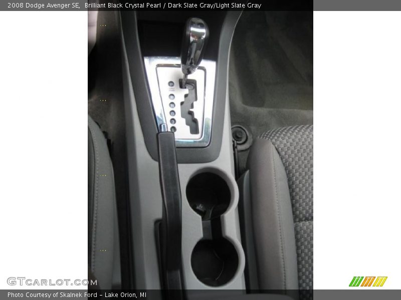 Brilliant Black Crystal Pearl / Dark Slate Gray/Light Slate Gray 2008 Dodge Avenger SE