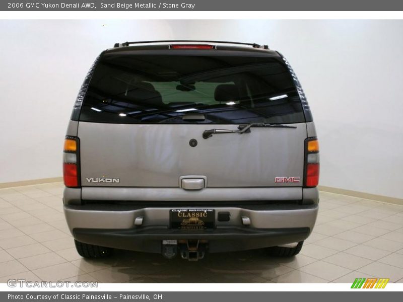 Sand Beige Metallic / Stone Gray 2006 GMC Yukon Denali AWD