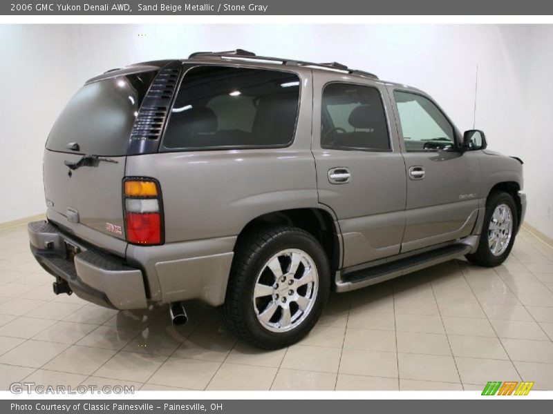 Sand Beige Metallic / Stone Gray 2006 GMC Yukon Denali AWD