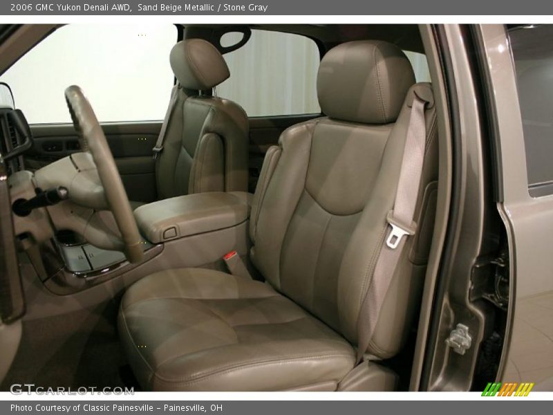 Sand Beige Metallic / Stone Gray 2006 GMC Yukon Denali AWD