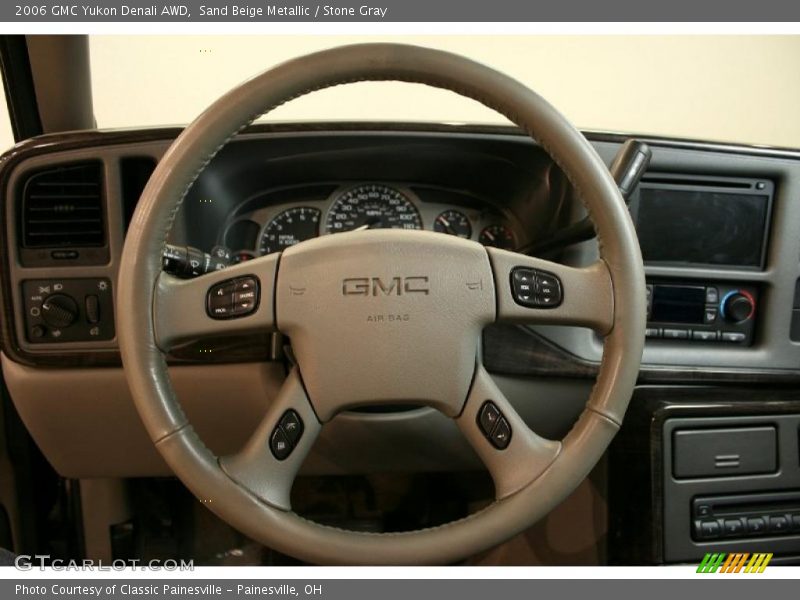 Sand Beige Metallic / Stone Gray 2006 GMC Yukon Denali AWD