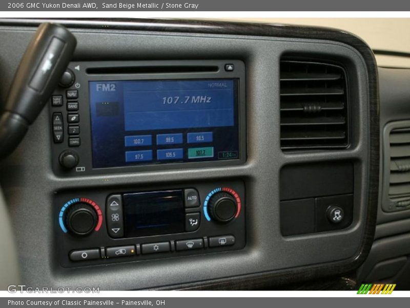 Sand Beige Metallic / Stone Gray 2006 GMC Yukon Denali AWD