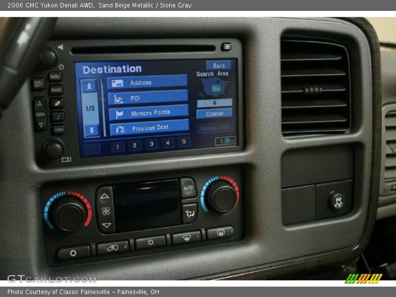 Sand Beige Metallic / Stone Gray 2006 GMC Yukon Denali AWD
