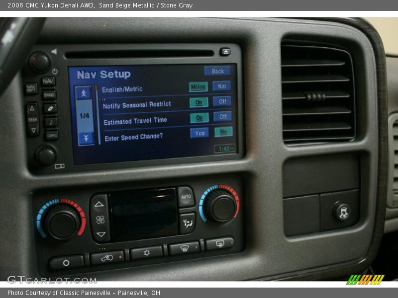 Sand Beige Metallic / Stone Gray 2006 GMC Yukon Denali AWD