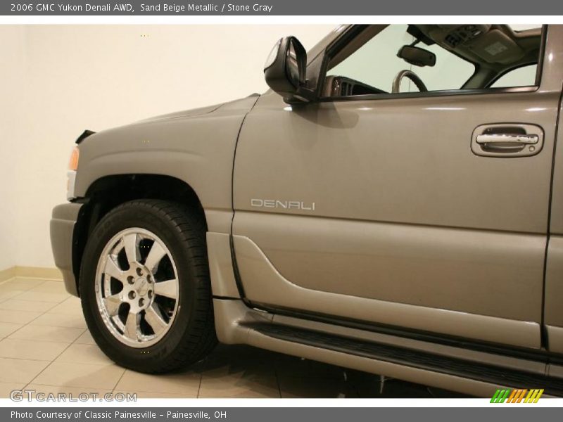 Sand Beige Metallic / Stone Gray 2006 GMC Yukon Denali AWD