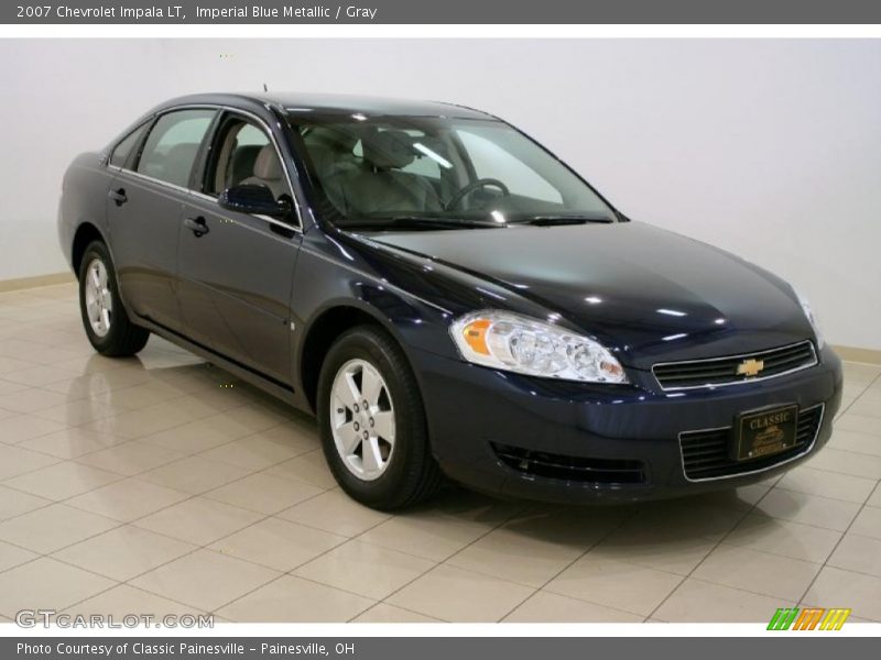 Imperial Blue Metallic / Gray 2007 Chevrolet Impala LT