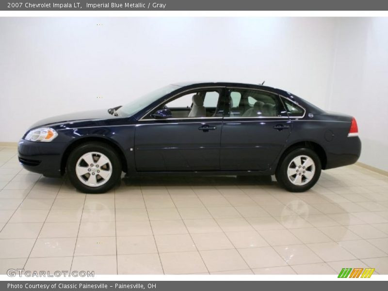 Imperial Blue Metallic / Gray 2007 Chevrolet Impala LT