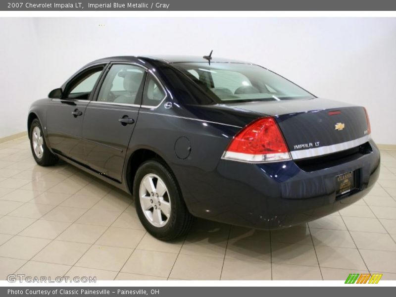 Imperial Blue Metallic / Gray 2007 Chevrolet Impala LT