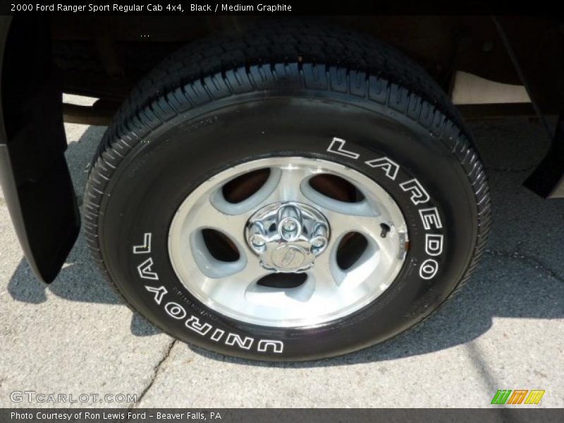 Black / Medium Graphite 2000 Ford Ranger Sport Regular Cab 4x4