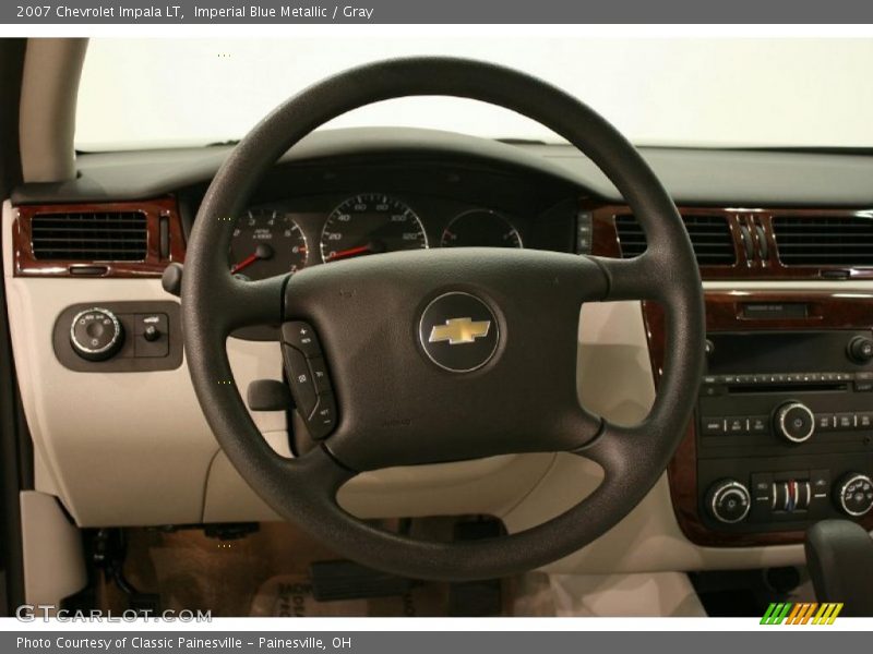 Imperial Blue Metallic / Gray 2007 Chevrolet Impala LT