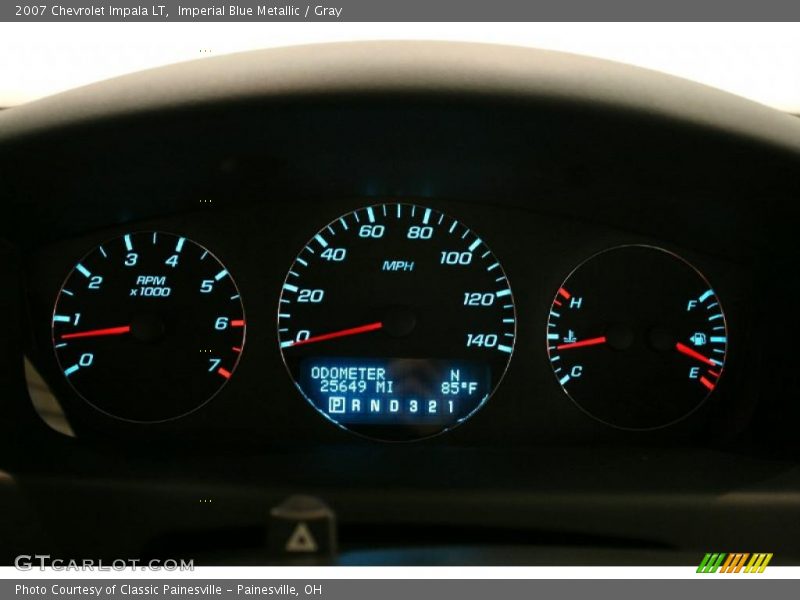 Imperial Blue Metallic / Gray 2007 Chevrolet Impala LT