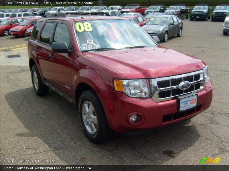 Redfire Metallic / Stone 2008 Ford Escape XLT 4WD