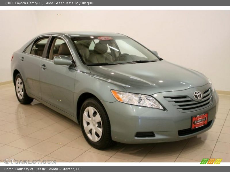 Aloe Green Metallic / Bisque 2007 Toyota Camry LE