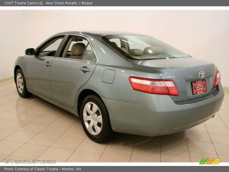 Aloe Green Metallic / Bisque 2007 Toyota Camry LE