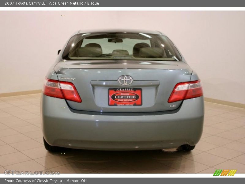 Aloe Green Metallic / Bisque 2007 Toyota Camry LE
