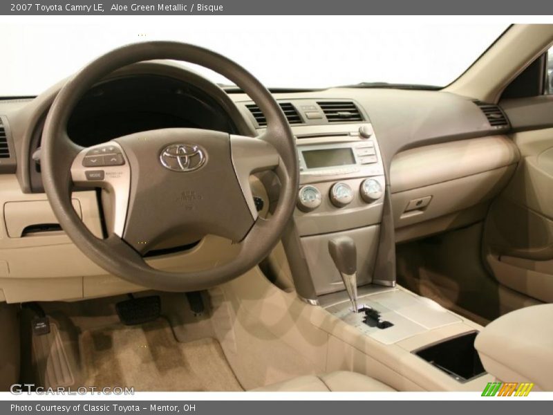 Aloe Green Metallic / Bisque 2007 Toyota Camry LE