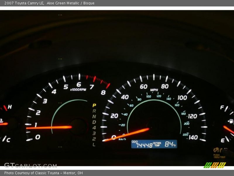 Aloe Green Metallic / Bisque 2007 Toyota Camry LE