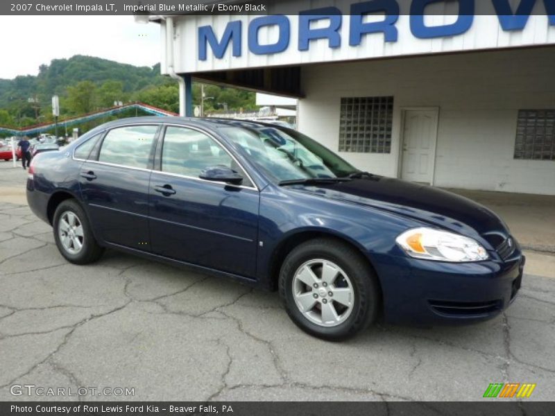 Imperial Blue Metallic / Ebony Black 2007 Chevrolet Impala LT
