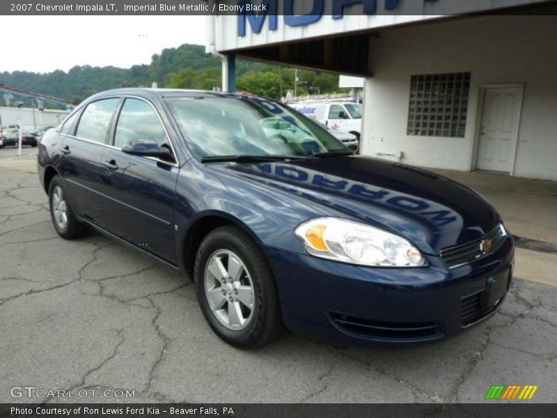 Imperial Blue Metallic / Ebony Black 2007 Chevrolet Impala LT
