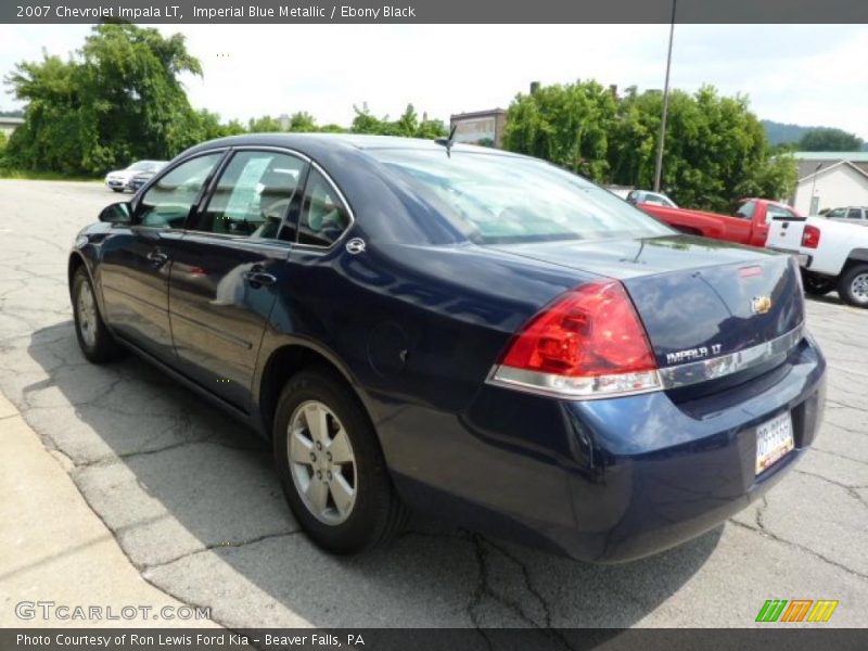 Imperial Blue Metallic / Ebony Black 2007 Chevrolet Impala LT