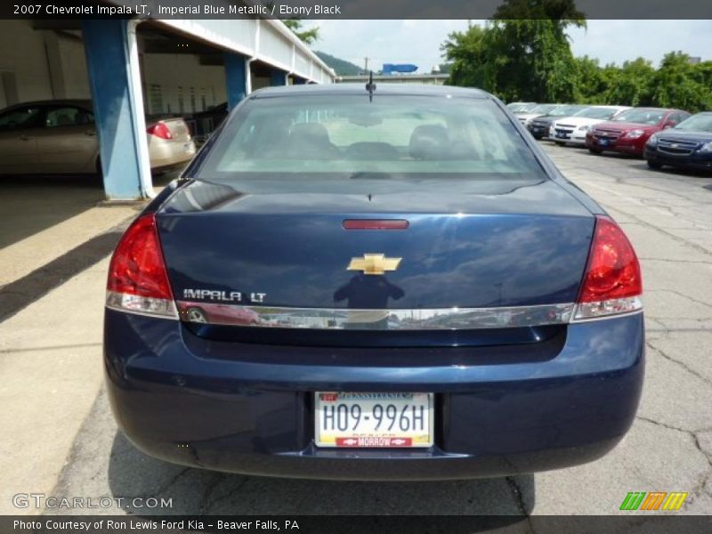 Imperial Blue Metallic / Ebony Black 2007 Chevrolet Impala LT