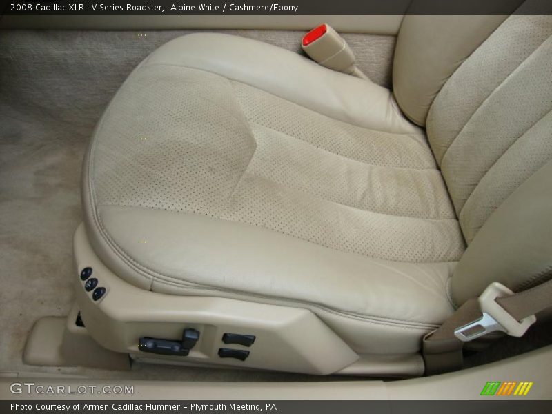 Alpine White / Cashmere/Ebony 2008 Cadillac XLR -V Series Roadster
