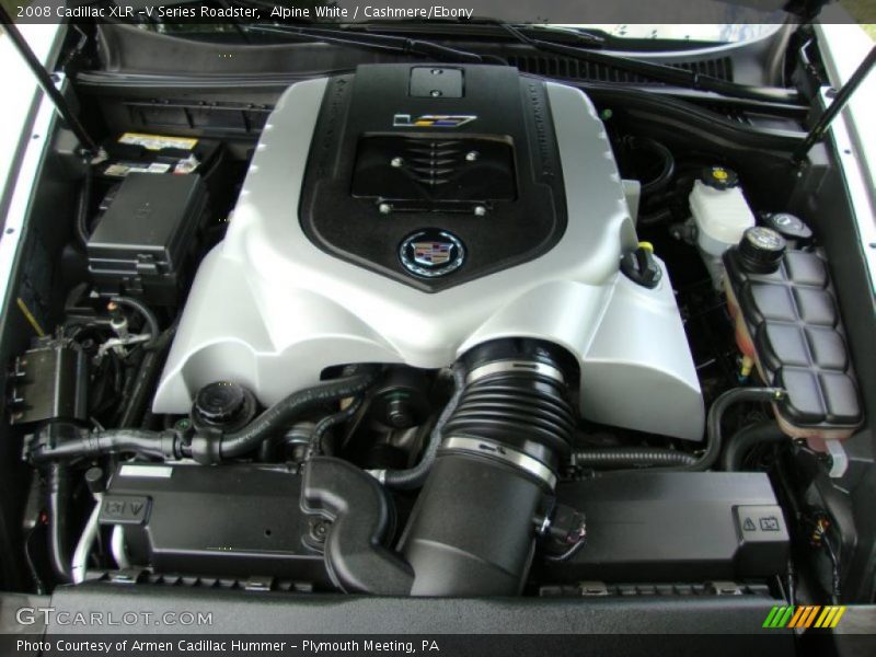 Alpine White / Cashmere/Ebony 2008 Cadillac XLR -V Series Roadster