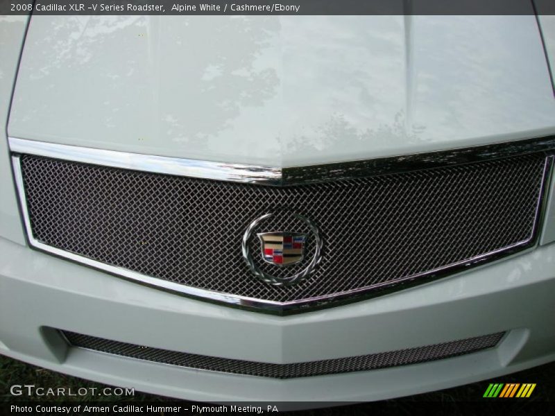 Alpine White / Cashmere/Ebony 2008 Cadillac XLR -V Series Roadster