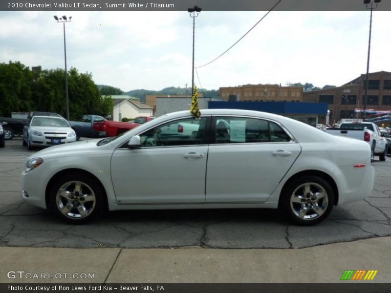 Summit White / Titanium 2010 Chevrolet Malibu LT Sedan