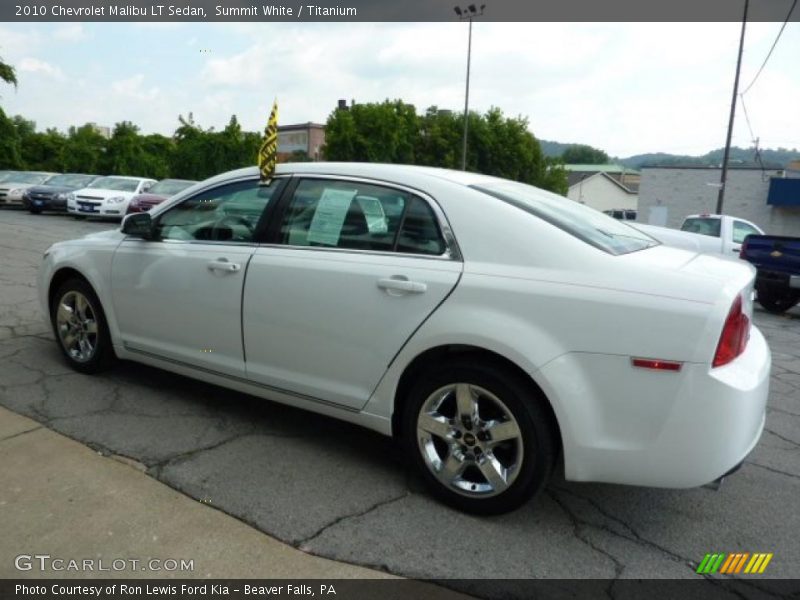 Summit White / Titanium 2010 Chevrolet Malibu LT Sedan