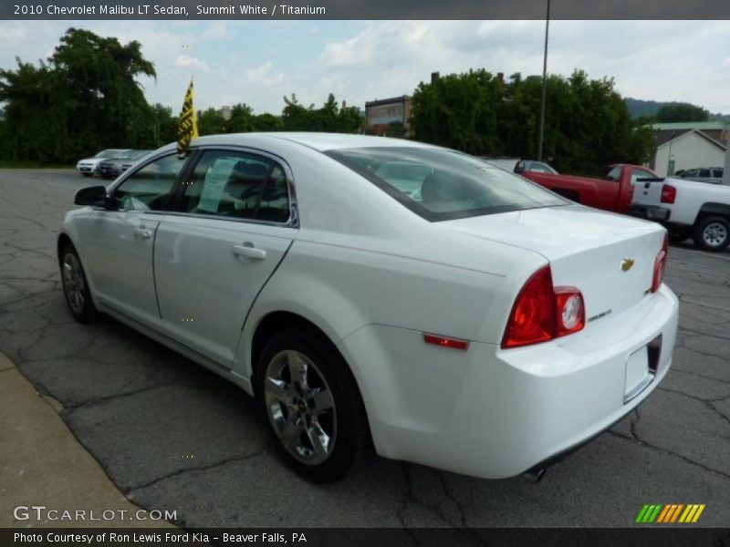 Summit White / Titanium 2010 Chevrolet Malibu LT Sedan