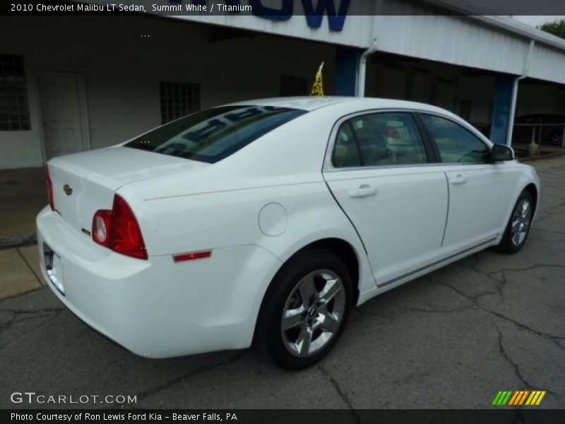 Summit White / Titanium 2010 Chevrolet Malibu LT Sedan