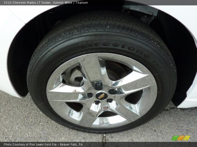 Summit White / Titanium 2010 Chevrolet Malibu LT Sedan