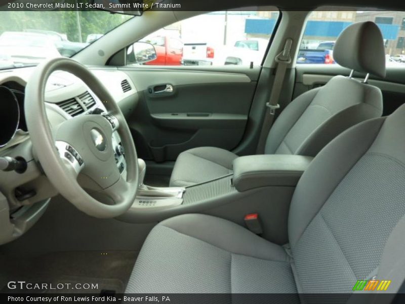 Summit White / Titanium 2010 Chevrolet Malibu LT Sedan