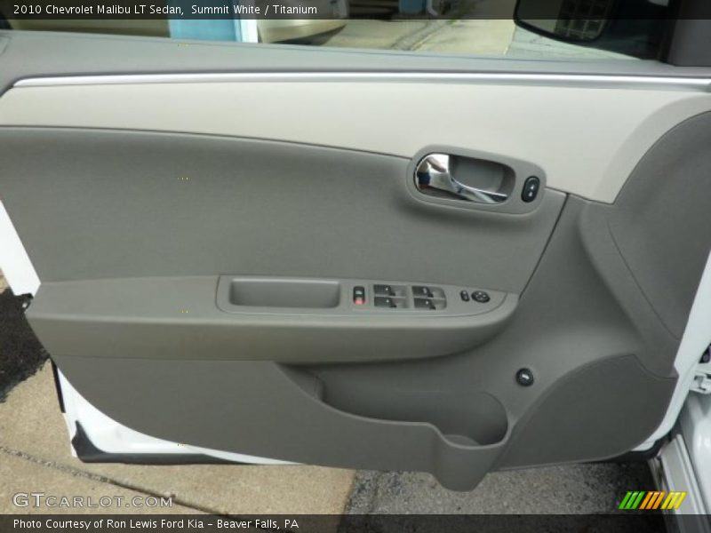 Summit White / Titanium 2010 Chevrolet Malibu LT Sedan