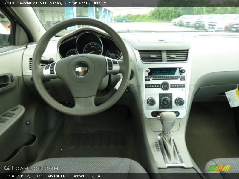 Summit White / Titanium 2010 Chevrolet Malibu LT Sedan