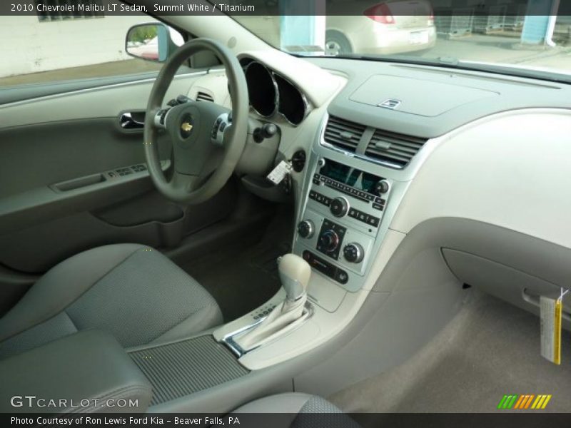Summit White / Titanium 2010 Chevrolet Malibu LT Sedan