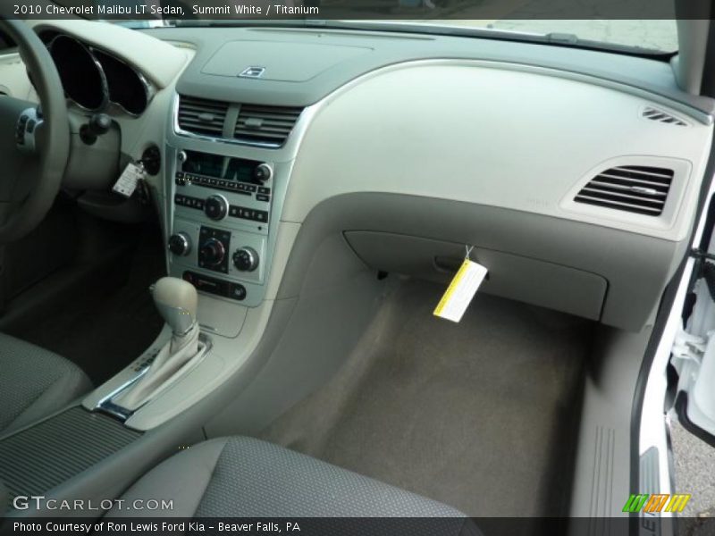 Summit White / Titanium 2010 Chevrolet Malibu LT Sedan
