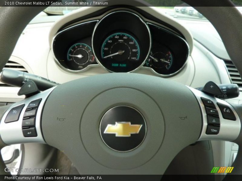 Summit White / Titanium 2010 Chevrolet Malibu LT Sedan