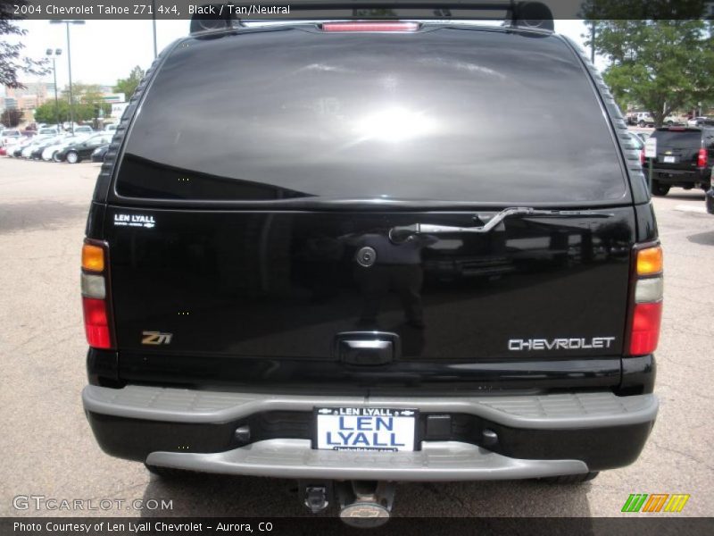 Black / Tan/Neutral 2004 Chevrolet Tahoe Z71 4x4