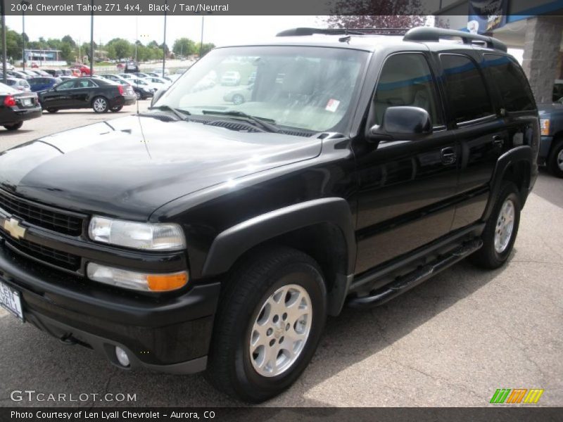 Black / Tan/Neutral 2004 Chevrolet Tahoe Z71 4x4