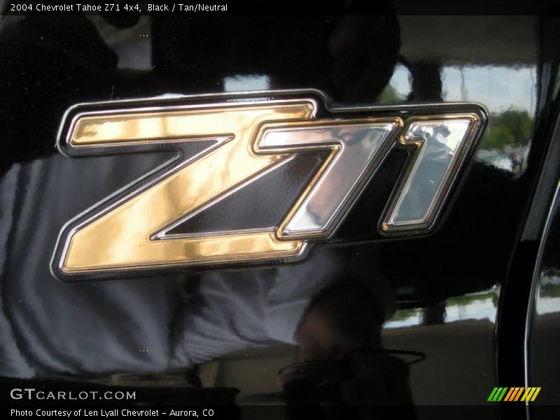 Black / Tan/Neutral 2004 Chevrolet Tahoe Z71 4x4