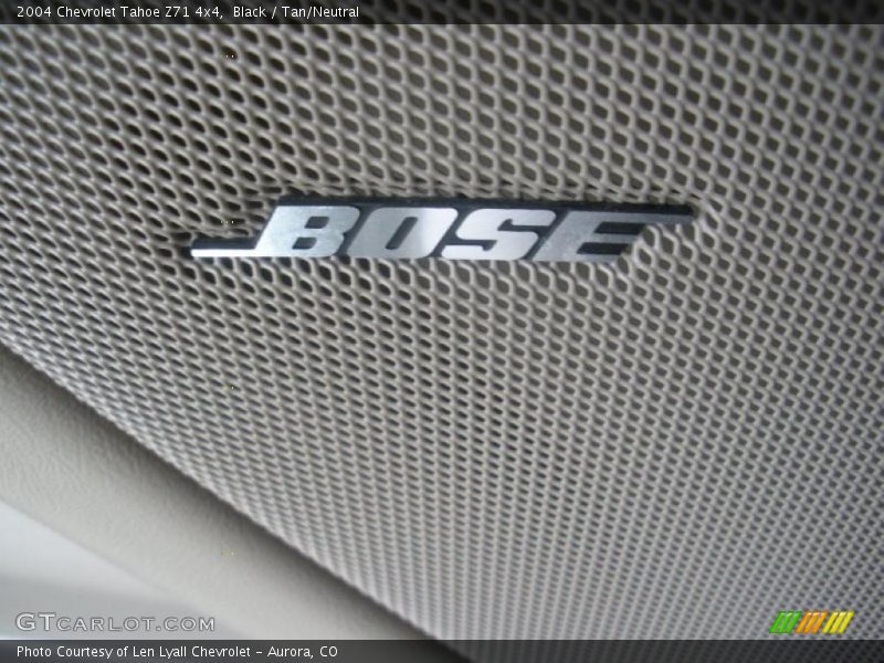 Black / Tan/Neutral 2004 Chevrolet Tahoe Z71 4x4