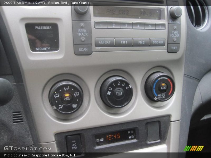 Radiant Red / Dark Charcoal 2009 Toyota Matrix S AWD