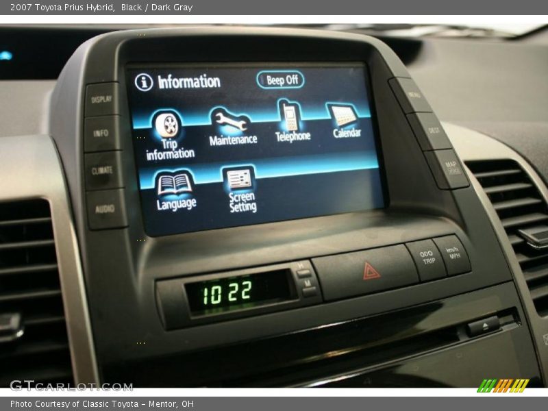 Black / Dark Gray 2007 Toyota Prius Hybrid