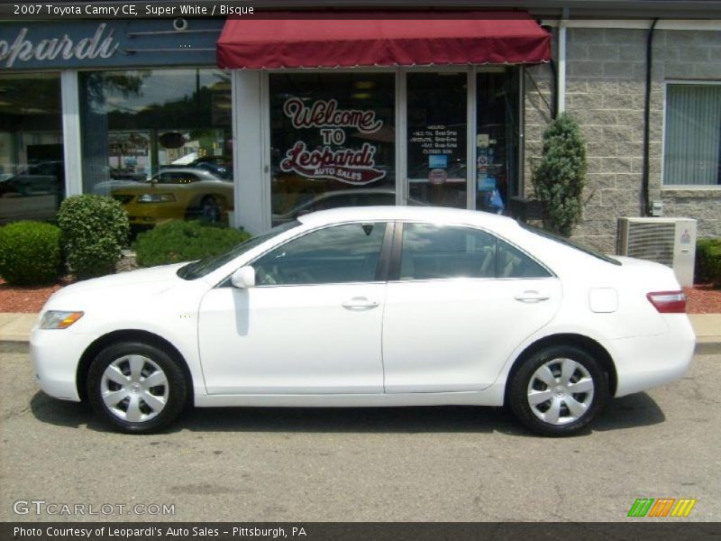 Super White / Bisque 2007 Toyota Camry CE