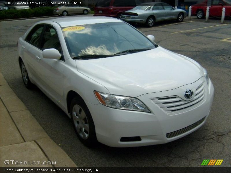 Super White / Bisque 2007 Toyota Camry CE