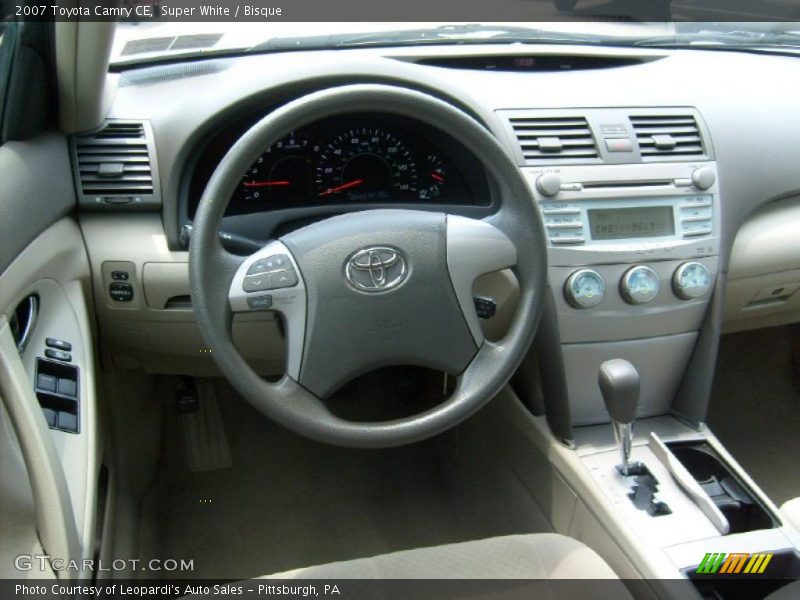 Super White / Bisque 2007 Toyota Camry CE