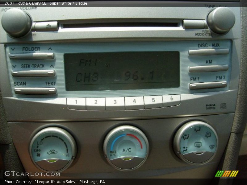 Super White / Bisque 2007 Toyota Camry CE