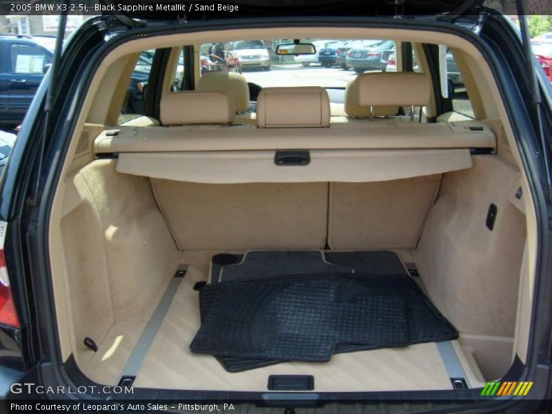 Black Sapphire Metallic / Sand Beige 2005 BMW X3 2.5i